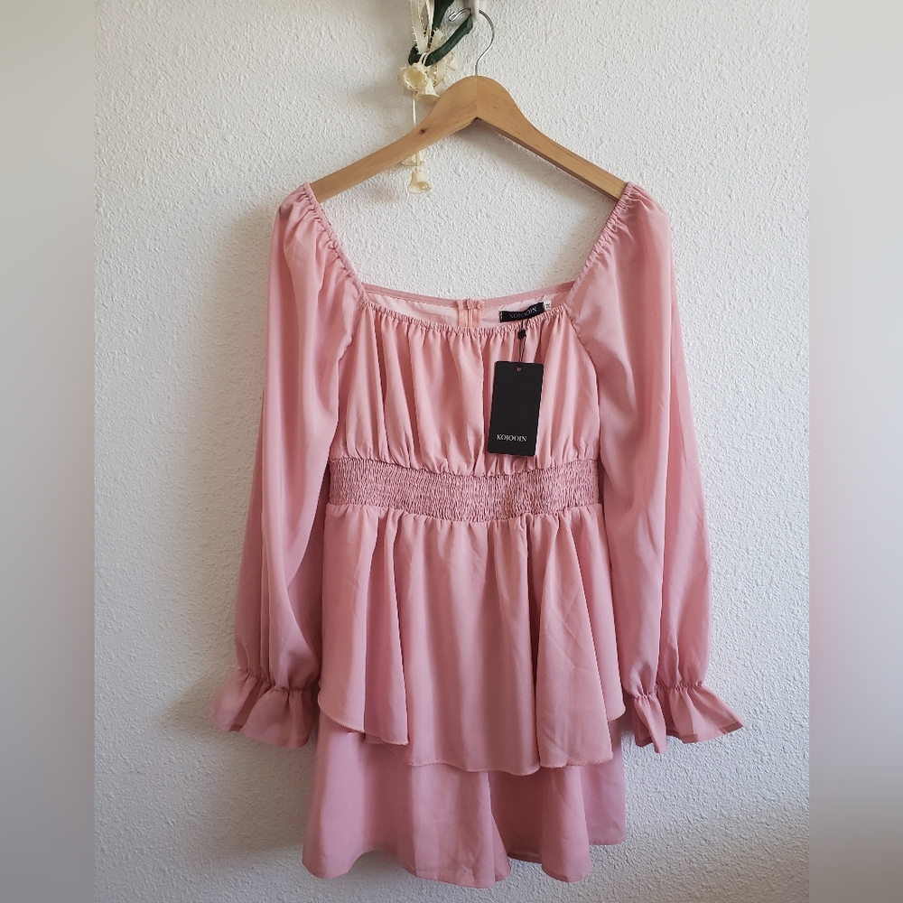 Nwt Women Light Rose Waisted Romper 